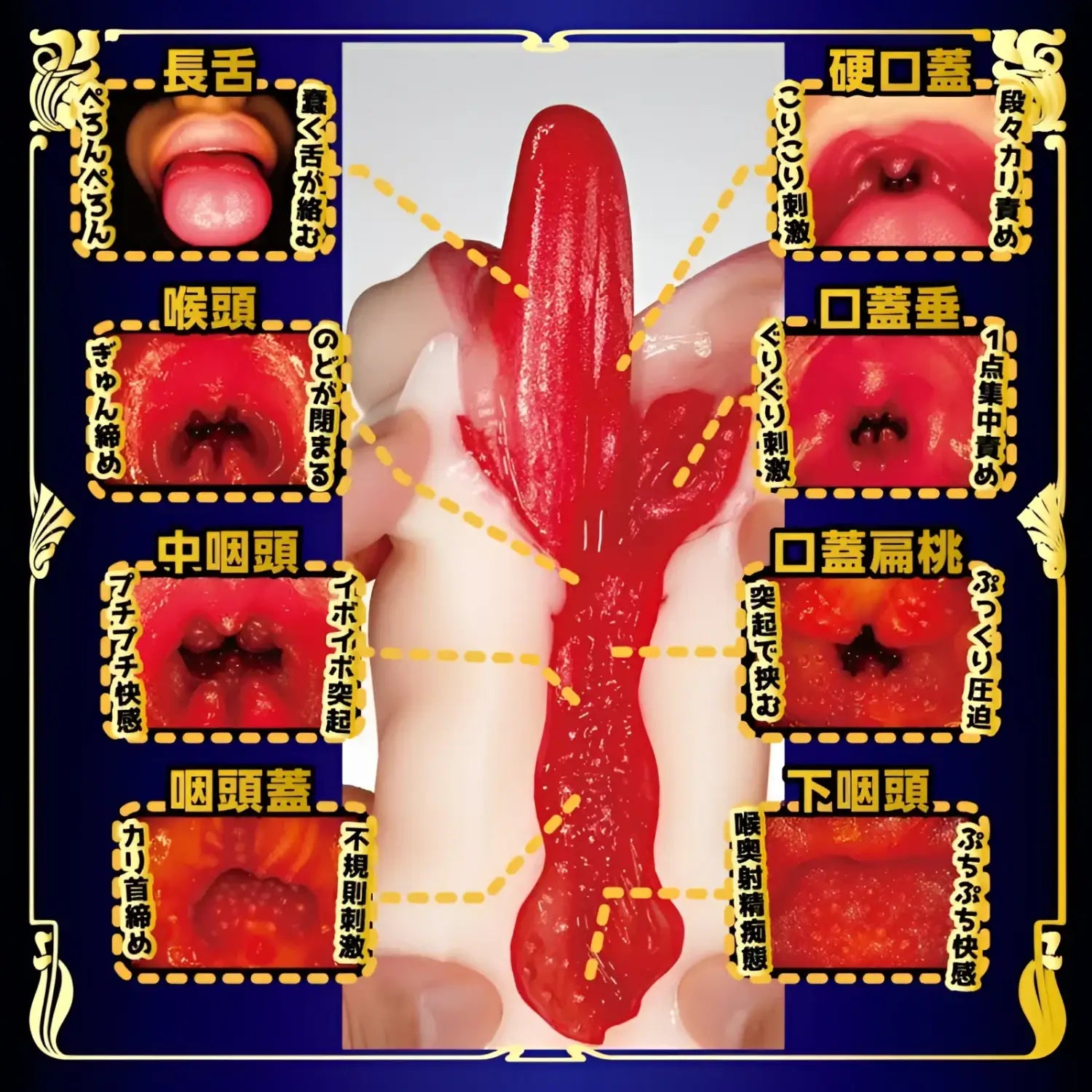 🔖NPG Japan Anime Blowjob 3 Long Tongue Deepthroat Slave Oral Onahole - Image 9