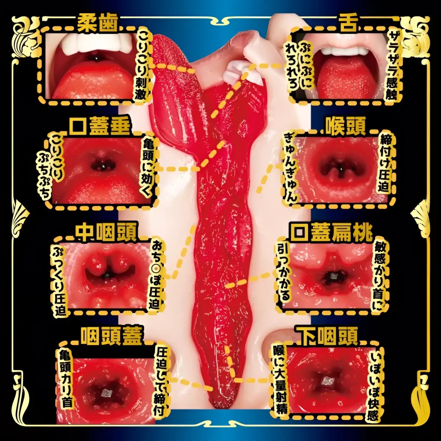 đź”–NPG Japan Anime Blowjob 2 Deep Throat Dual-Layer Oral Onahole with Tongue & Soft Teeth - Image 10