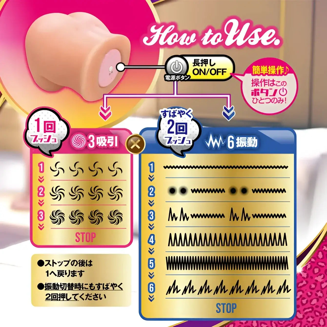 ❌🔖A-ONE Automatic Hentai Babe Suction Vibration Climax Dual-Entry Hip Masturbator - Image 5