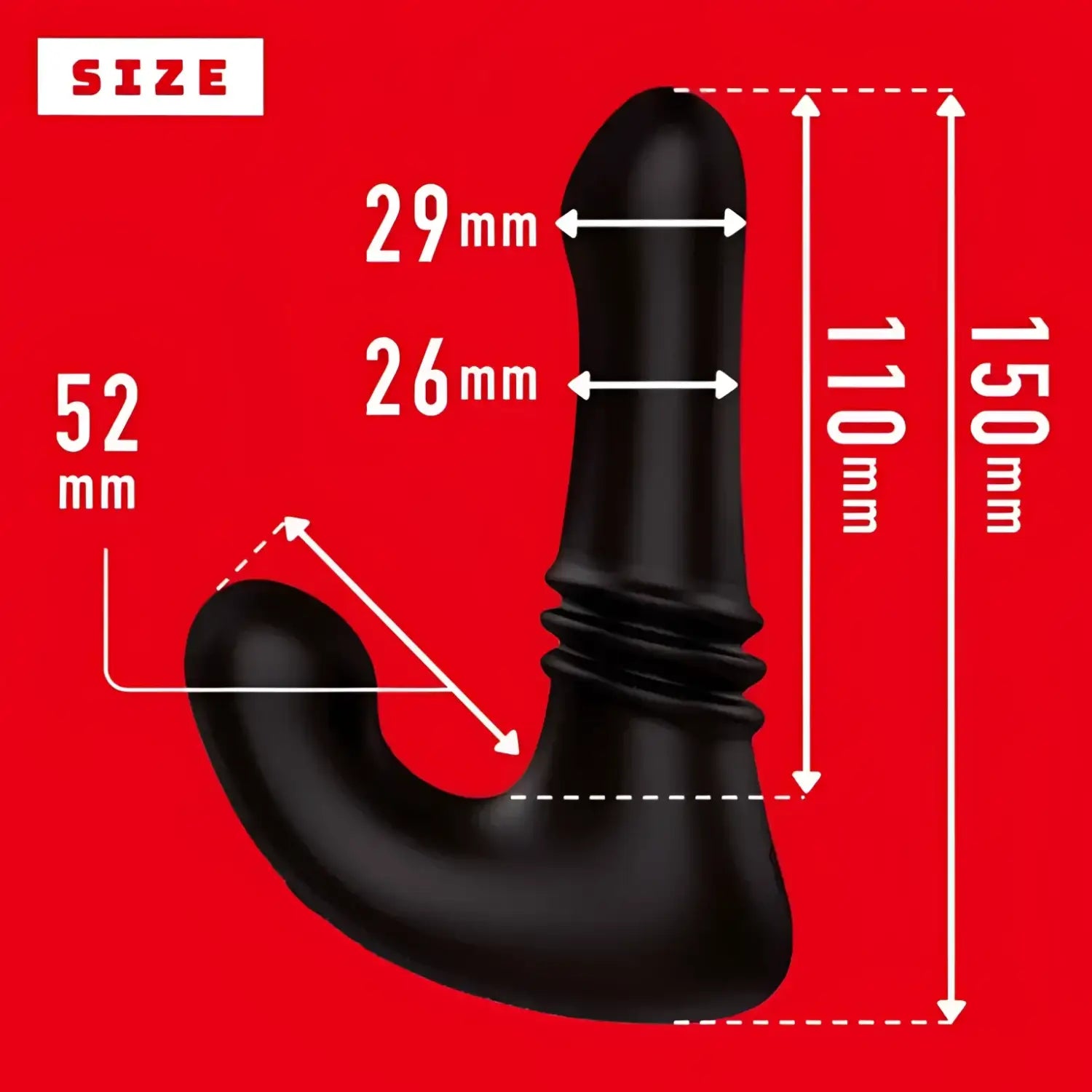 ❌🔖Hatopla Mesuochi Back Vibe 9 Butthole Piston Prostate Massager - Image 5