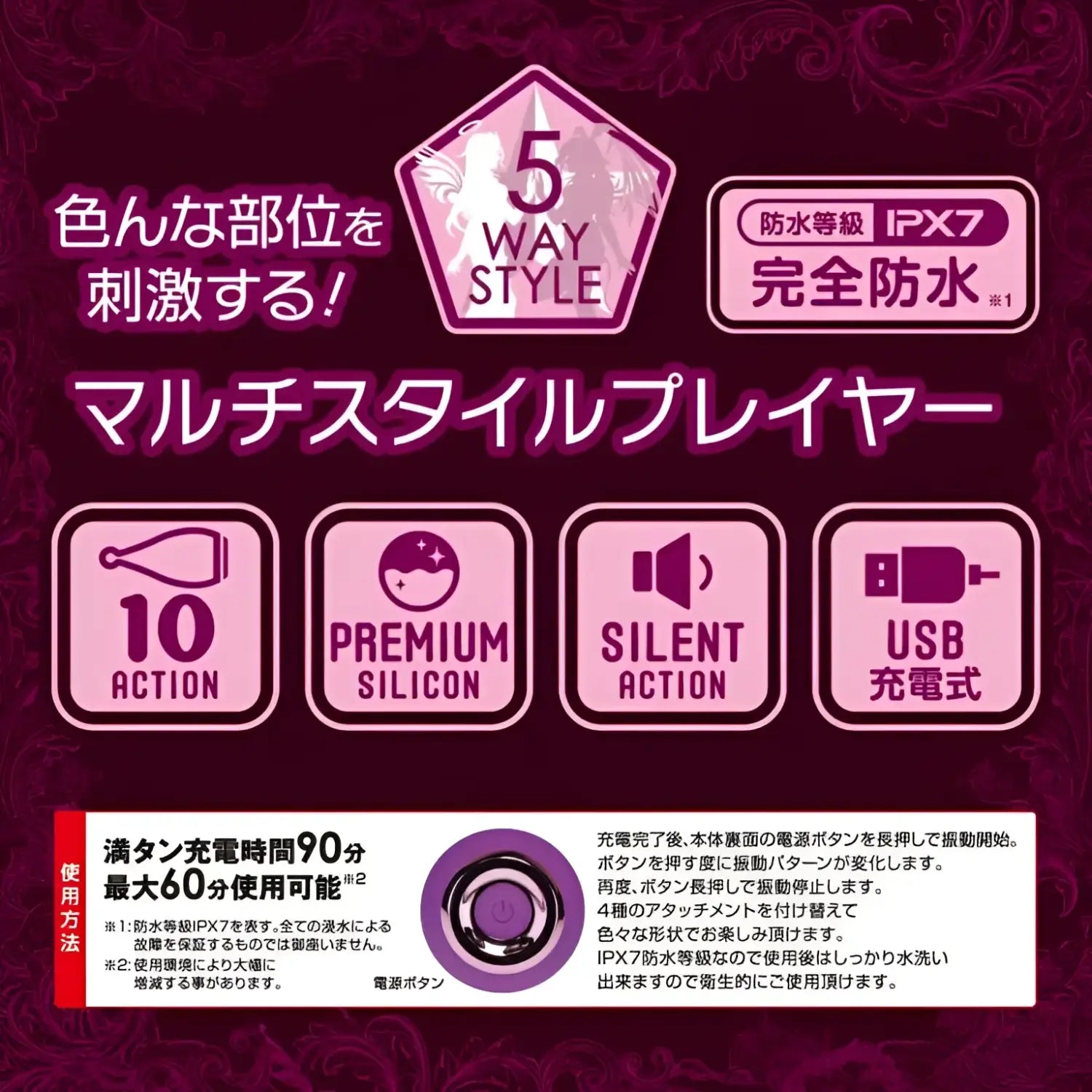 ❌🔖Dualady 5-Way Foreplay 5-in-1 Unisex Vibrating Massager - Image 2