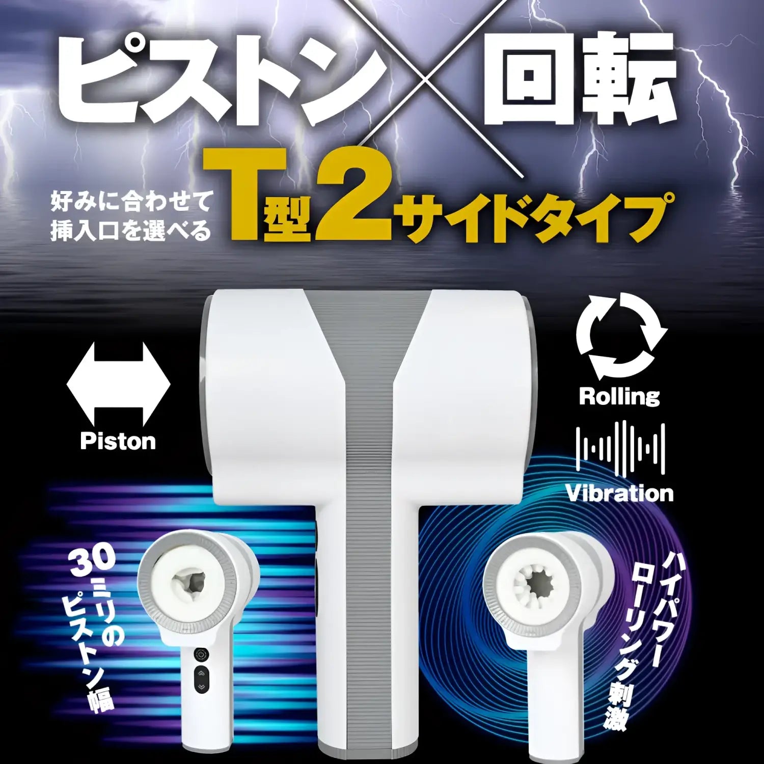 🔖Electric Ona Hammer Rotating & Vibrating Dual-Entry Automatic Masturbator - Image 2