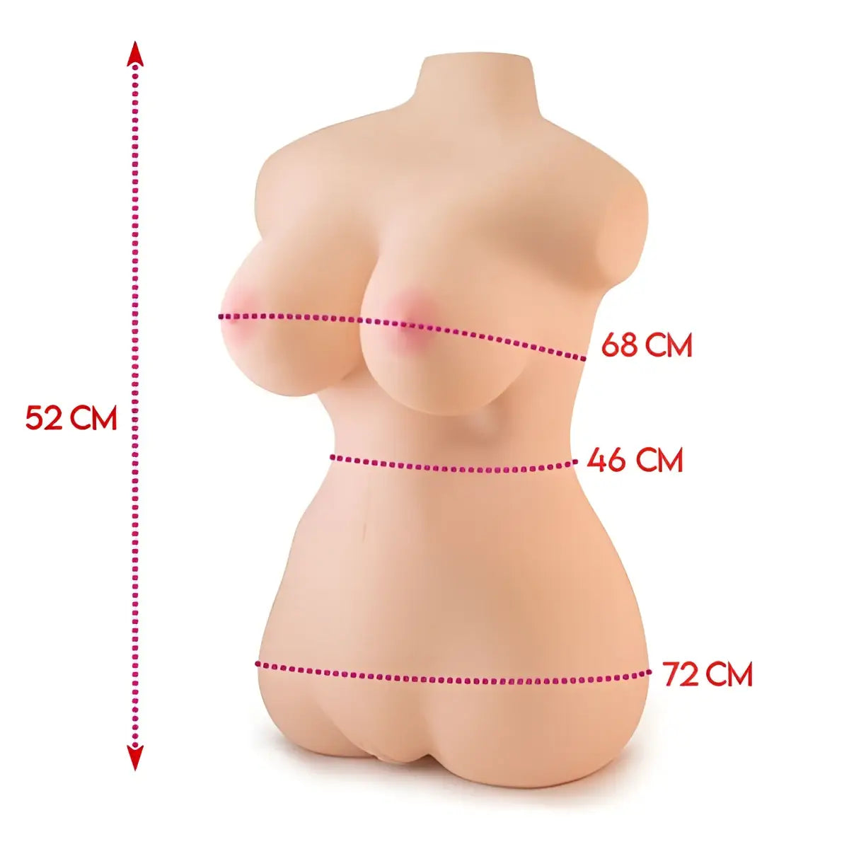 SEIRAKU-TOYS Nezuko Demon Technique Dual-Hole Breast Torso Onahip - Image 3