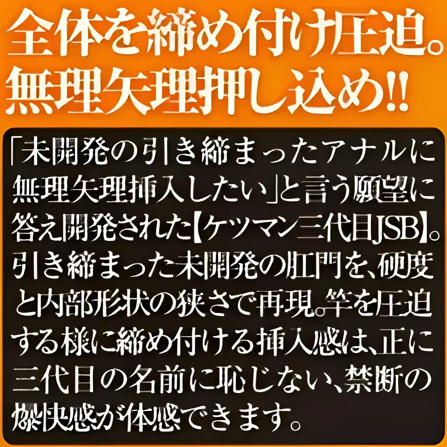 🔖A-ONE K2MAN Ketsuman Third Generation JSB Male Anus Onahole - Image 5