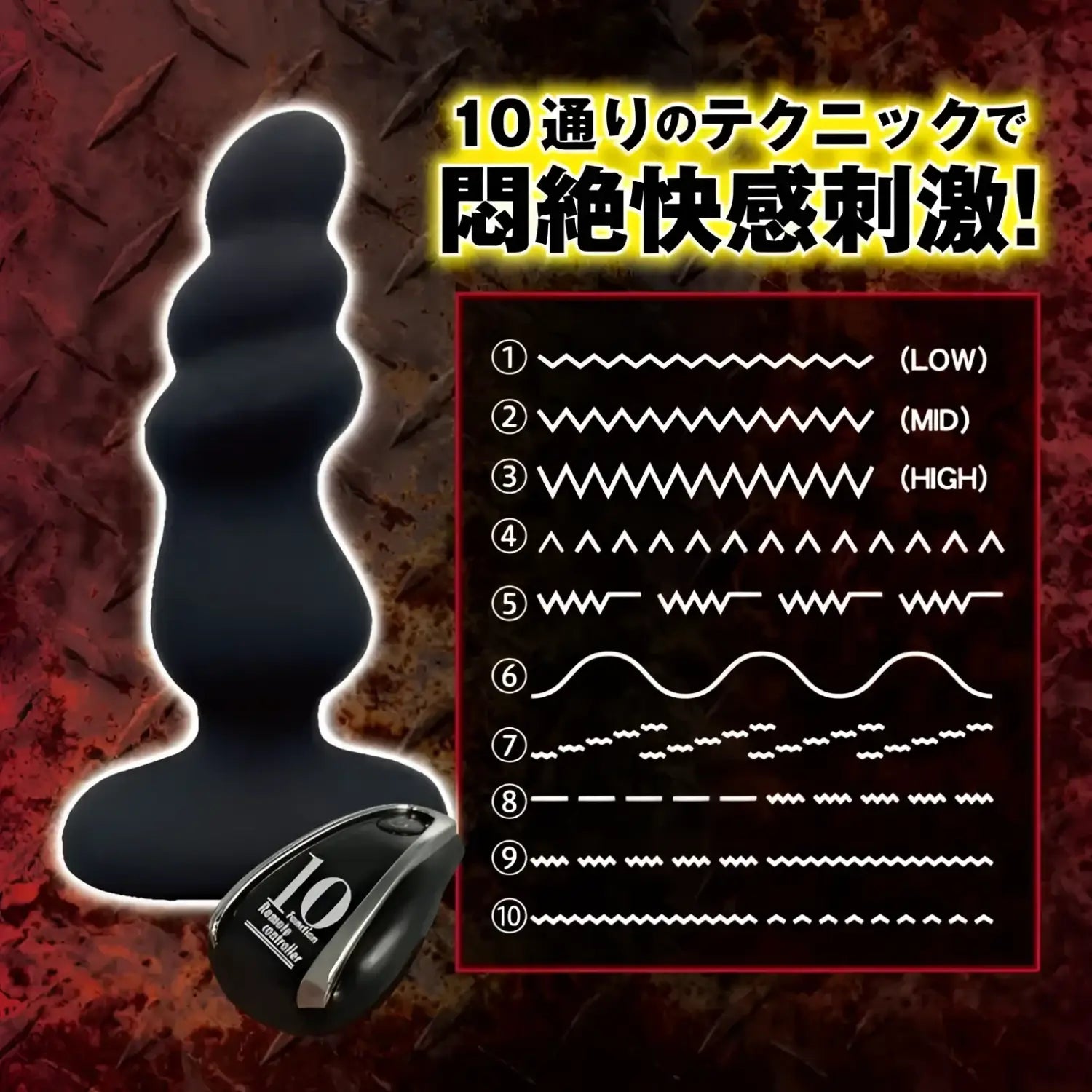 🔖Mesuiki Crazy Junkie Mountain-Shaped Anal Vibrator - Image 4