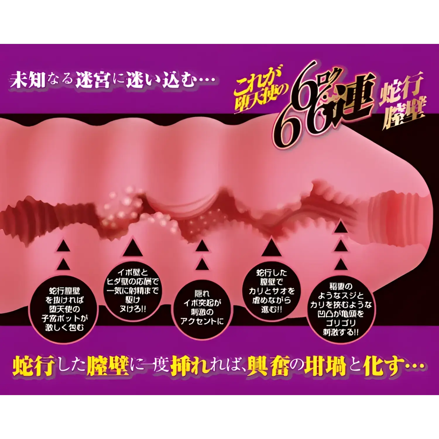 đź”–A-ONE 6-Demon Series Belial Spiral Wall Crank-Curve Onahole - Image 3