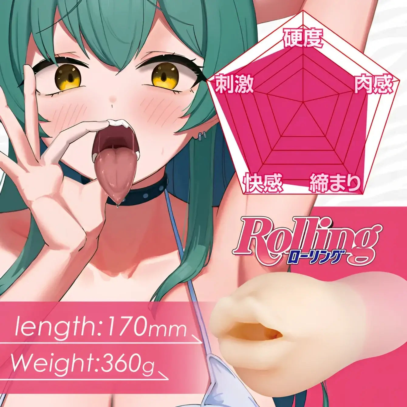 A-ONE Twinfinity Lip Rolling Blowjob Masturbator - Image 5