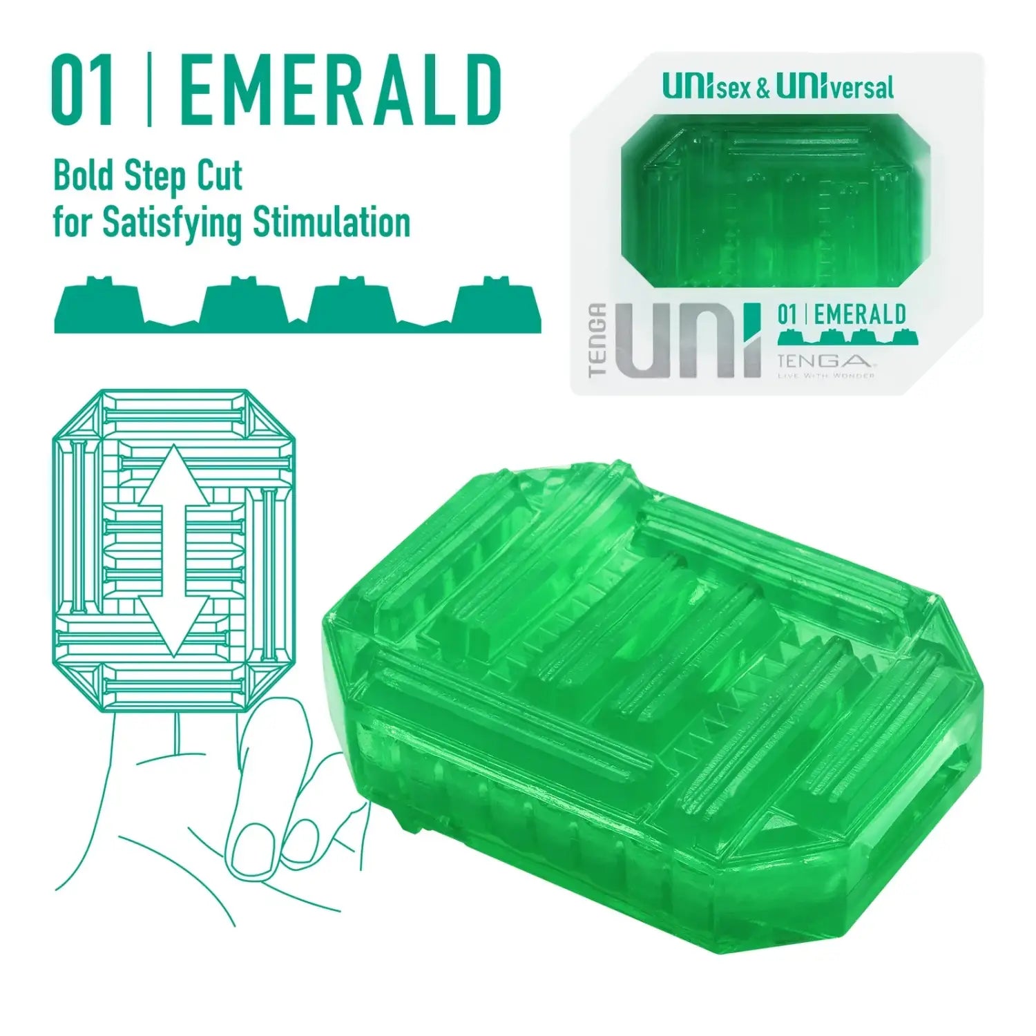 🔖TENGA UNI EMERALD - Image 3