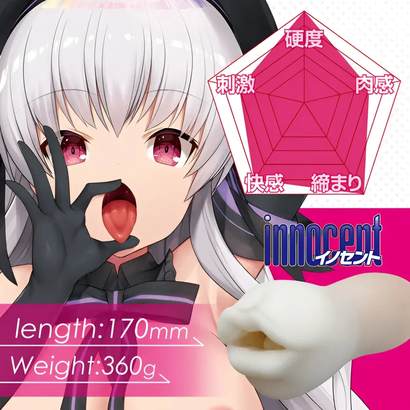 🔖A-ONE Twinfinity Innocent Edition Soft-Hard Dual-Layer Deepthroat Blowjob Masturbator - Image 4