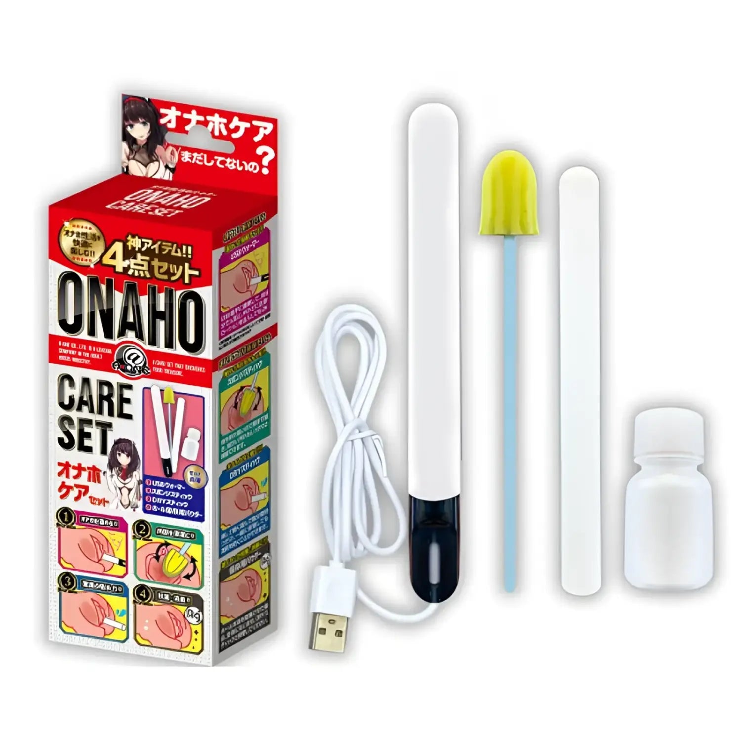 A-ONE Onahole Care 4-in-1 Maintenance & Warming Support Set - Image 1