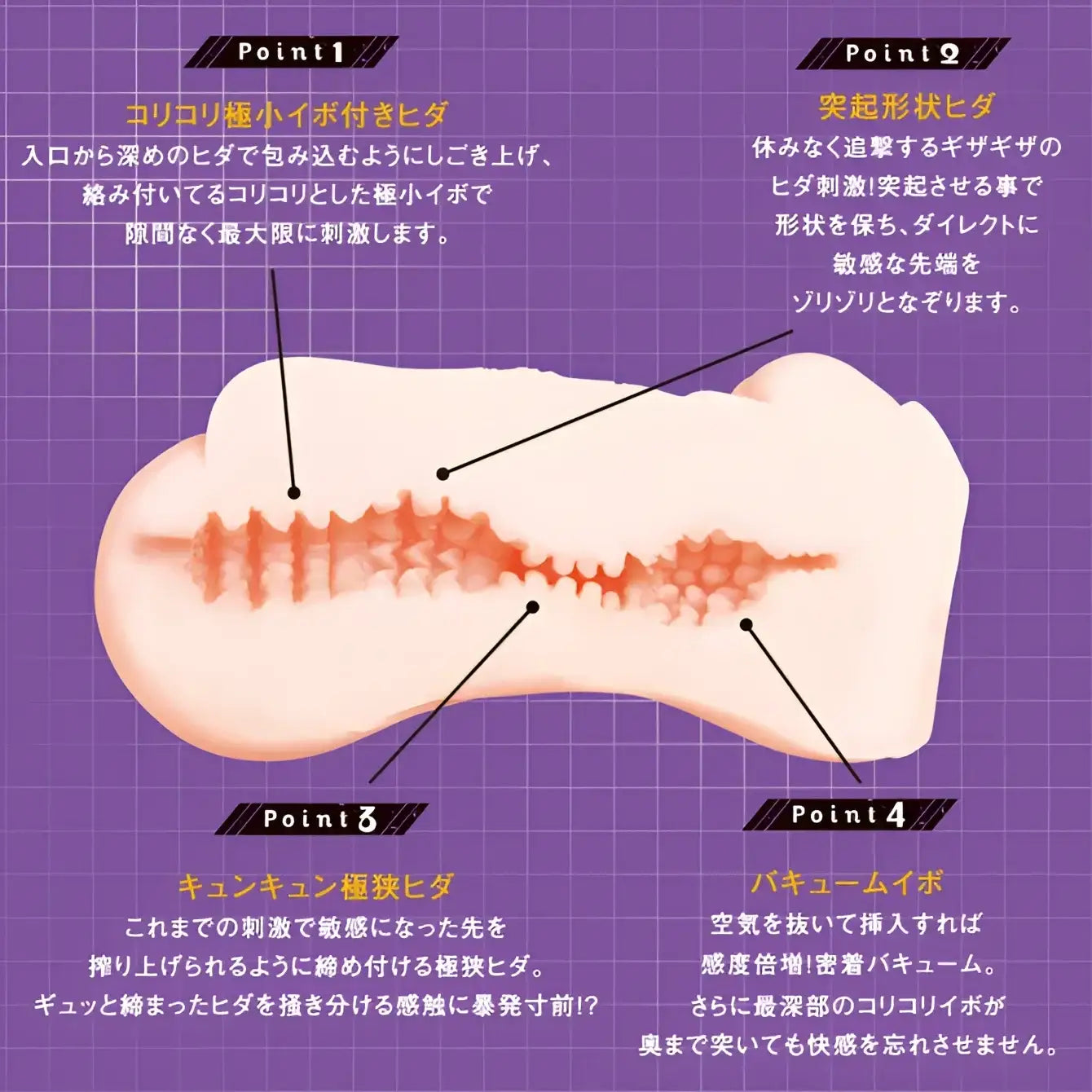 Hatopla Taimanin Akiyama Rinko Sky Escape Technique Triple-Strike Realistic Torso Onahole - Image 4
