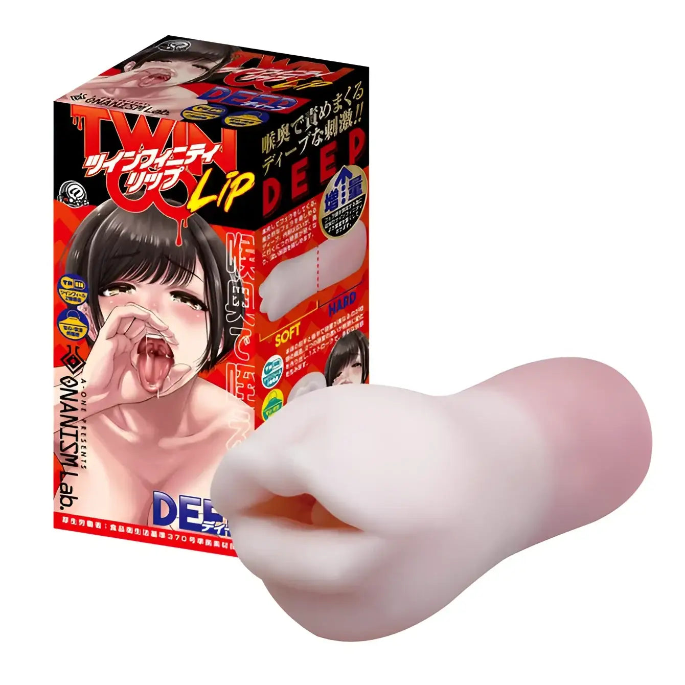 🔖A-ONE Twinfinity Deepthroat Training Double-Lip Suction Oral Masturbator - Image 1