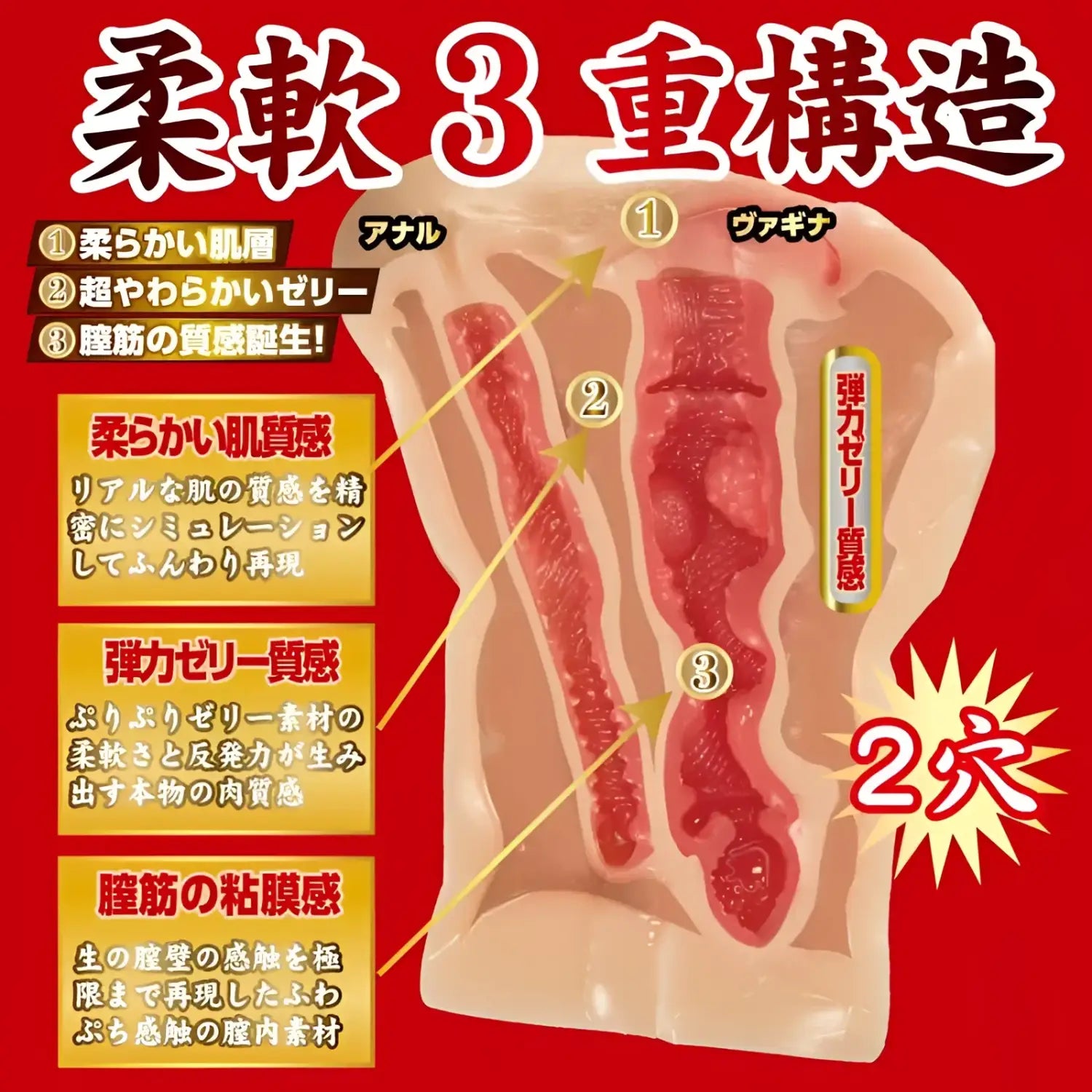 NPG Japan Kanjuku Meiki JULIA Dual-Hole Triple-Layer Realistic Mature Meiki - Image 6