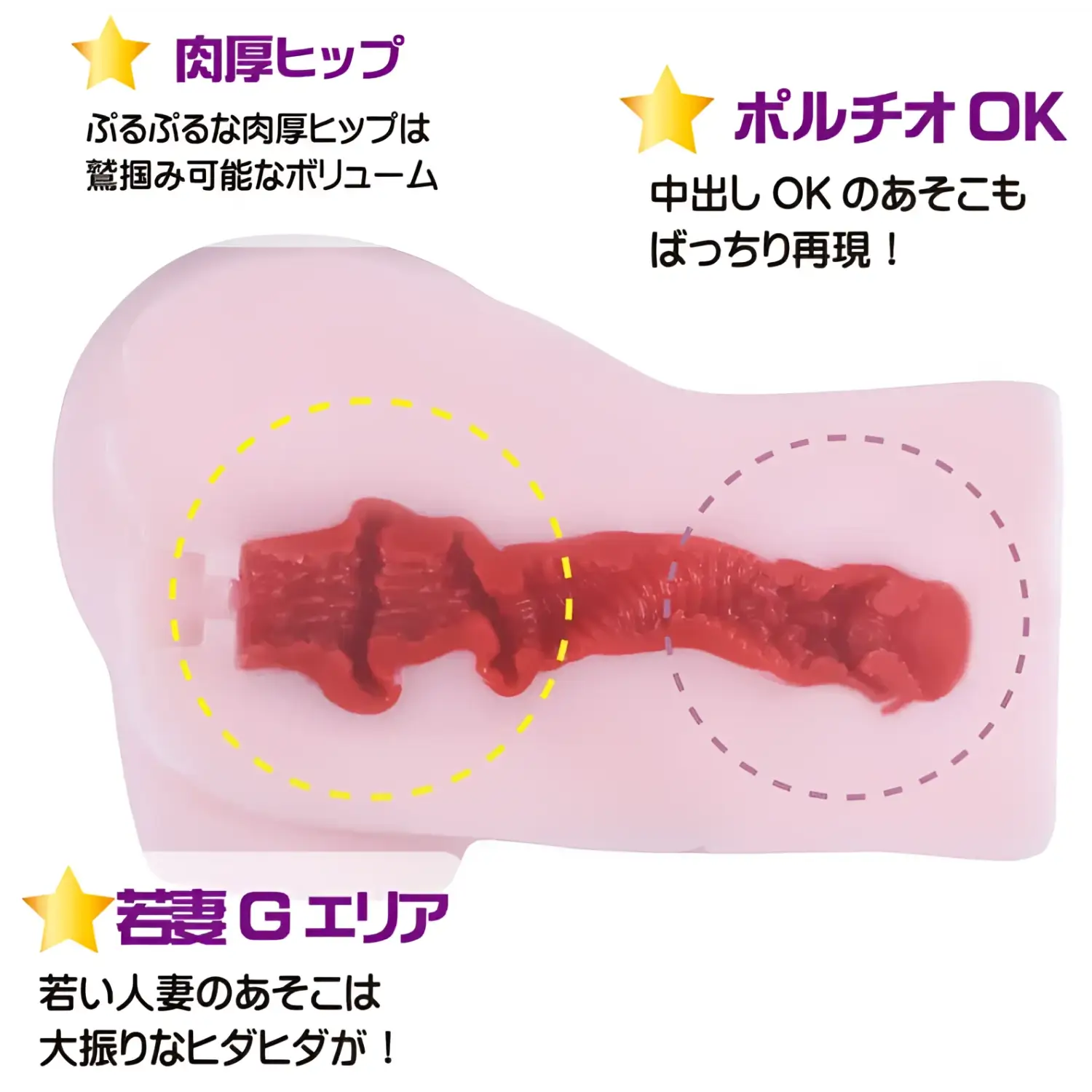 🔖MODE DESIGN Rejuvenating Young Wife SPA Plump Butt Dual-Layer Realistic Torso Onahole - Image 3